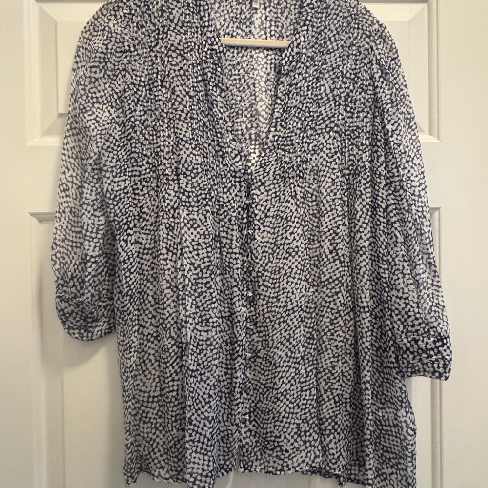 Joie Blue & White blouse